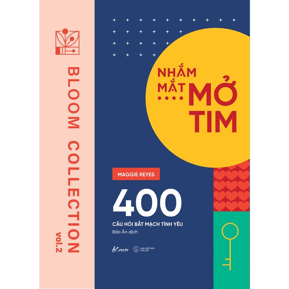 Sách  Nhắm mắt  Mở tim: 400 Câu hỏi bắt mạch tình yêu - Skybooks - BẢN QUYỀN