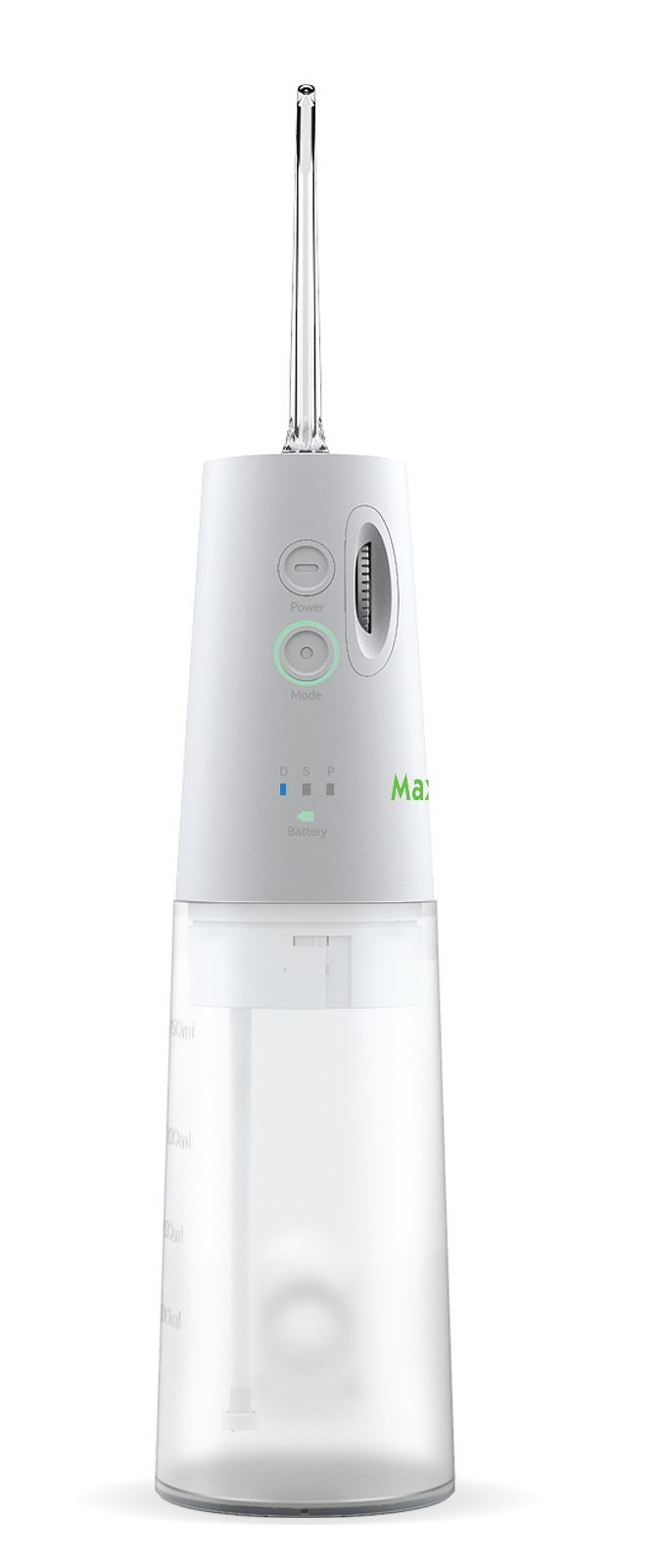 Máy tăm nước cá nhân (Máy tăm nước du lịch) MAXVI FL01 Có nút điều chỉnh tốc lực  Bảo hành 1 năm 1 đổi 1 Đèn led sáng công tắc Bình nước 300ml thoải mái dùng