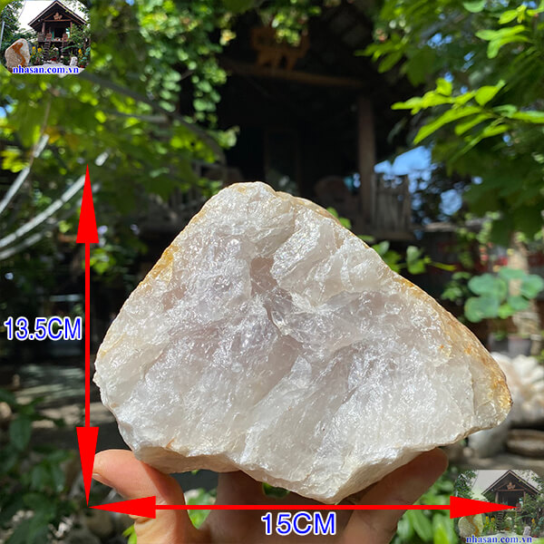 Thạch anh hồng thô sức mạnh tình yêu và bình an trong cuộc sống – 2.9 Kg