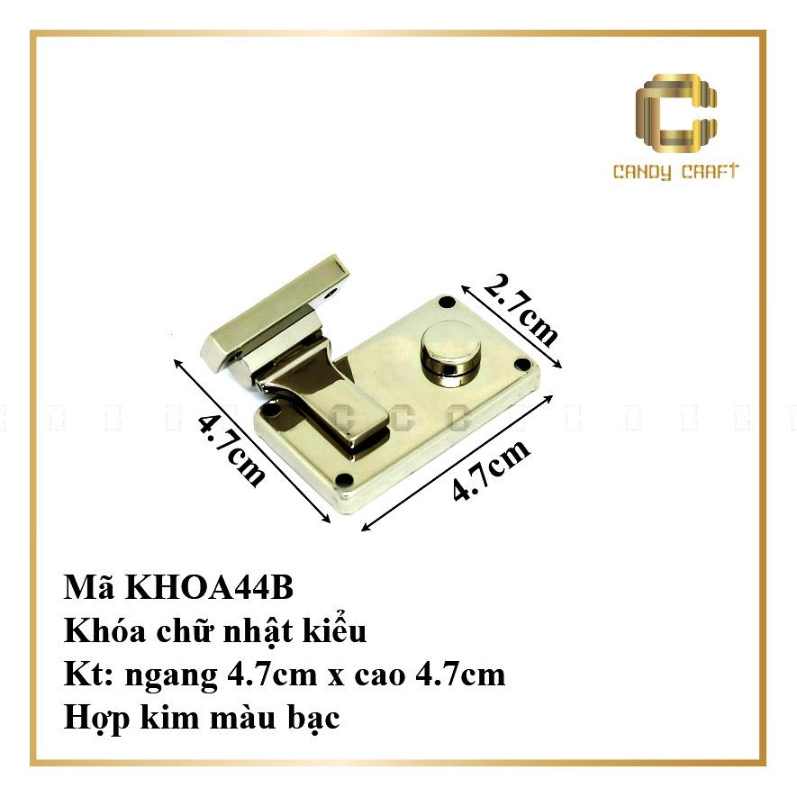 Khóa chữ nhật kiểu 4.7cm