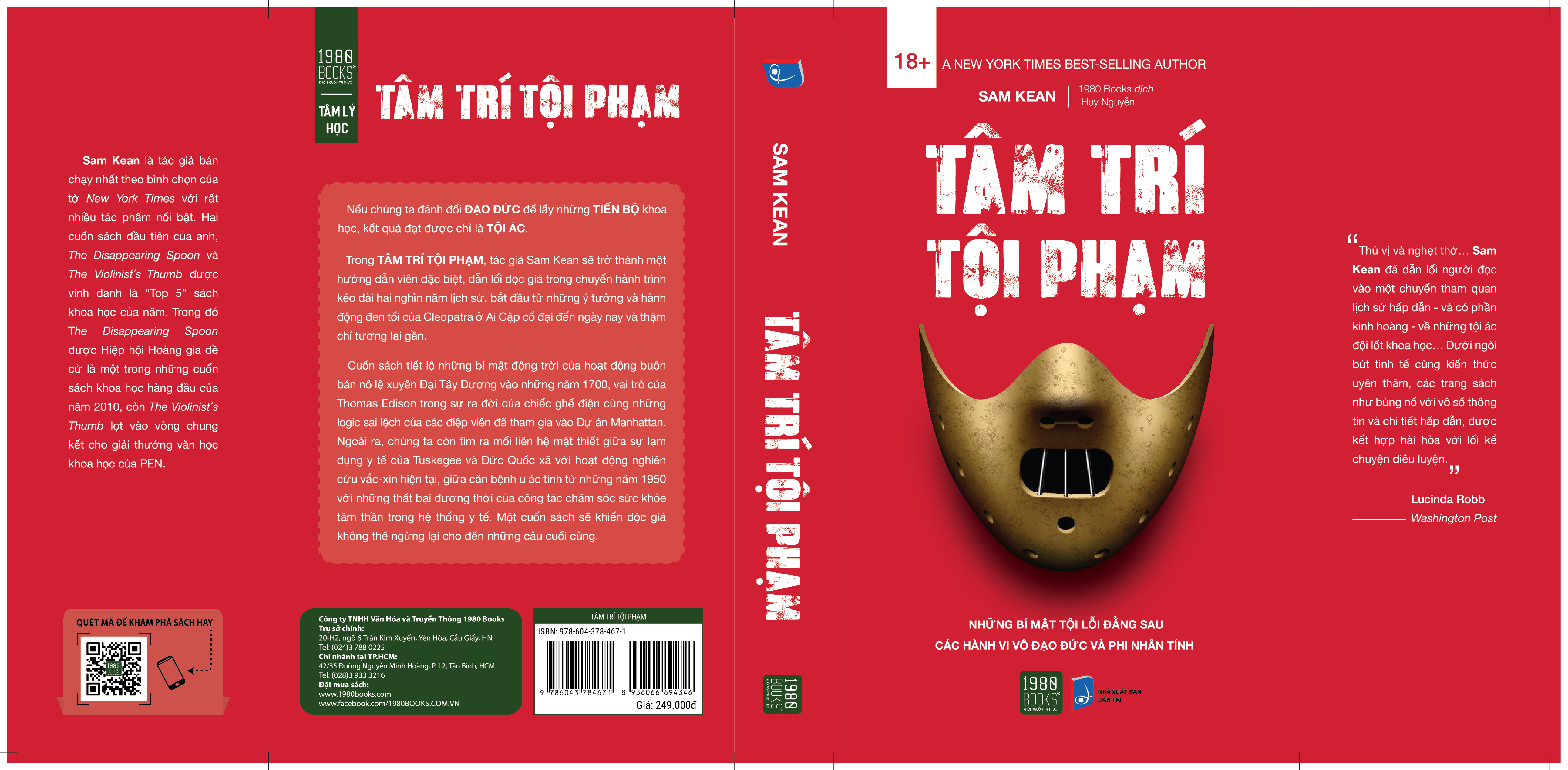 Tâm trí tội phạm - Sam Kean (1980BOOKS HCM)