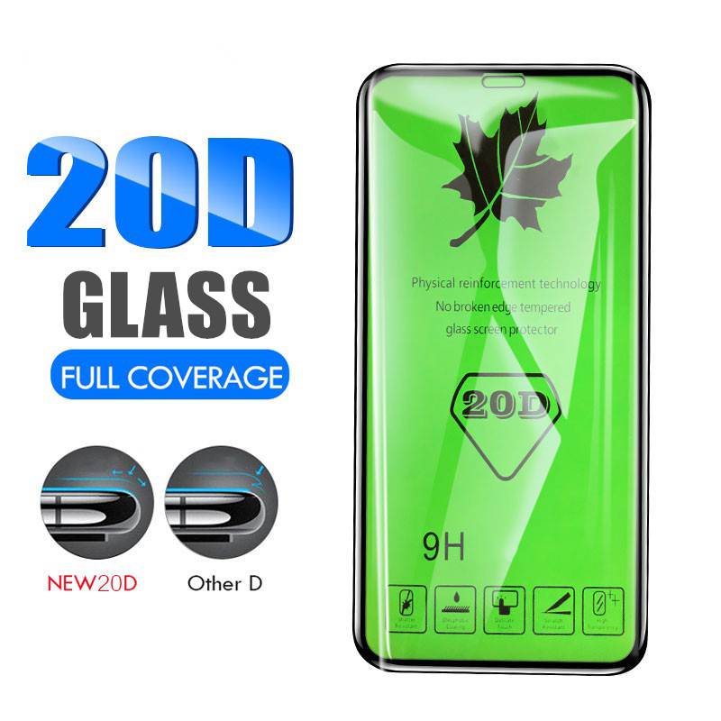 Kính Cường Lực 20D Cho IPHONE 11 Pro / X / XS Full Viền (Kính cường lực dán màn hình 20D cho iphone + Bộ vệ sinh màn hình)