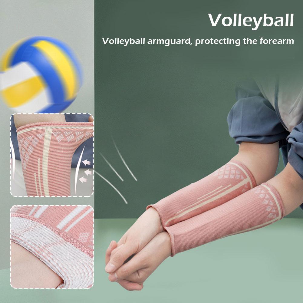 Bóng chuyền Cánh Tay Tay Thể Thao Vòng Tay Bảo Vệ Cẳng Tay Nén Tay Ban Nhạc Tay Mồ Hôi Hỗ Trợ Cổ Tay Nẹp Bọc Bảo Vệ Color: Black Size: L