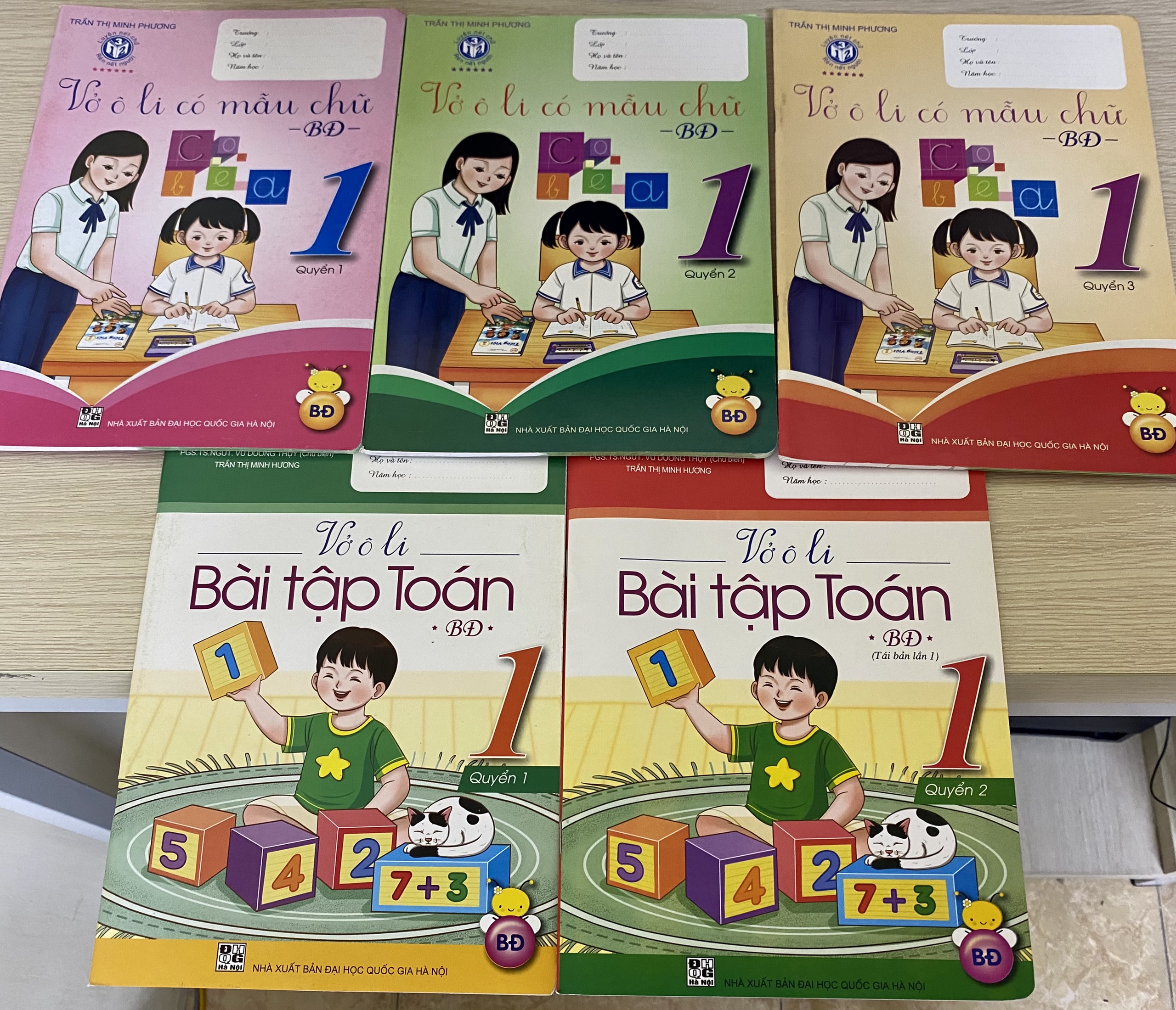 Combo bộ vở ô li lớp 1 Bình Đẳng