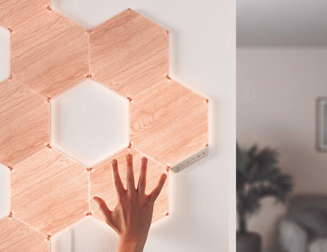 Đèn thông minh Nanoleaf Elements - Dáng gỗ sang trọng