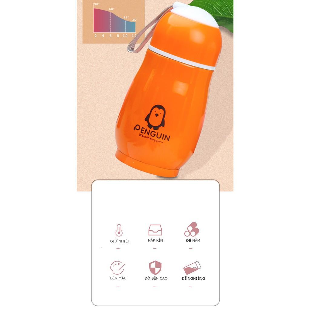 Bình đựng nước giữ nhiệt chim cánh cụt 300ml