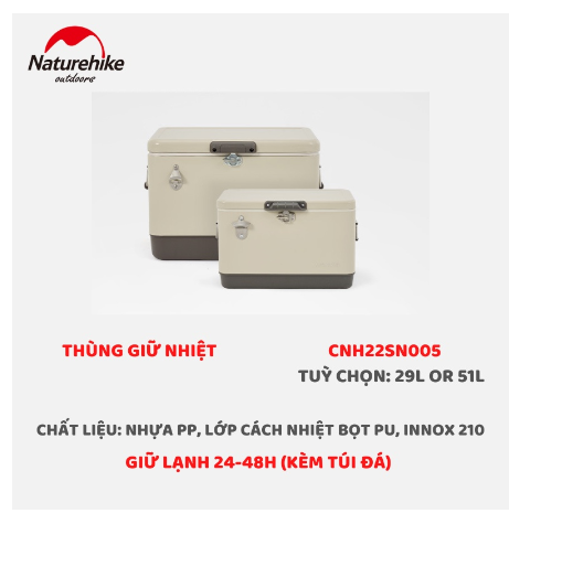 Thùng giữ nhiệt phong cách Retro NatureHike CNH22SN005