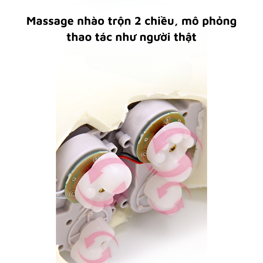 Máy Massage Cổ Chữ C Đa Năng, Gối Massage Cổ Vai Gáy Thư Giãn, Gối Tựa Cổ