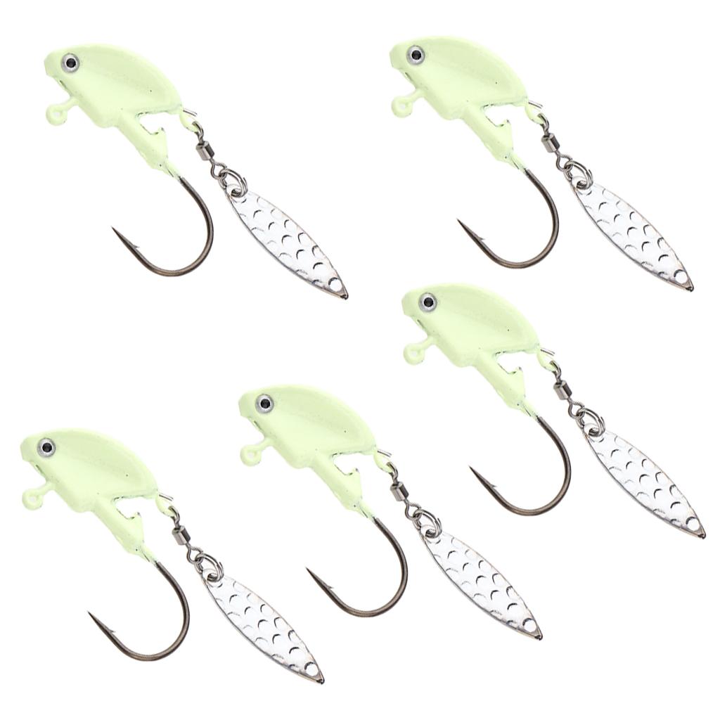 5 Pieces Fishing Jig Lure Freshwater Saltwater Bait Hook Tackle