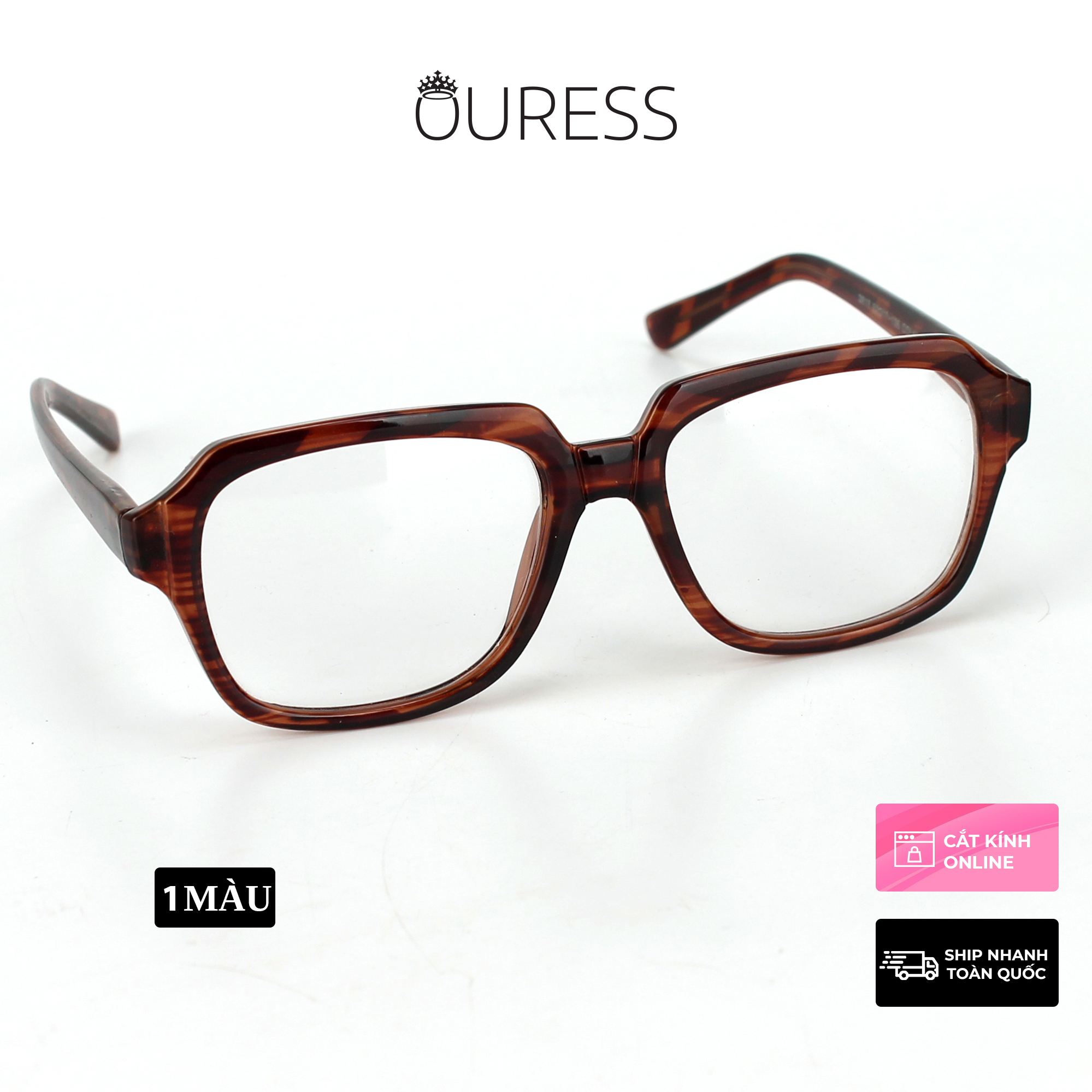 Gọng kính unisex nhựa Acetate cao cấp 3818 size 52-54-58-60