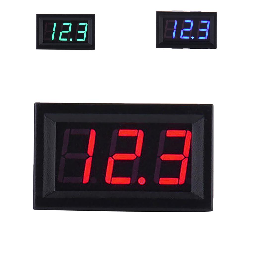 DC4.50-30.0V Digital LED Display Voltmeter Voltage Gauge Panel Meter For Car
