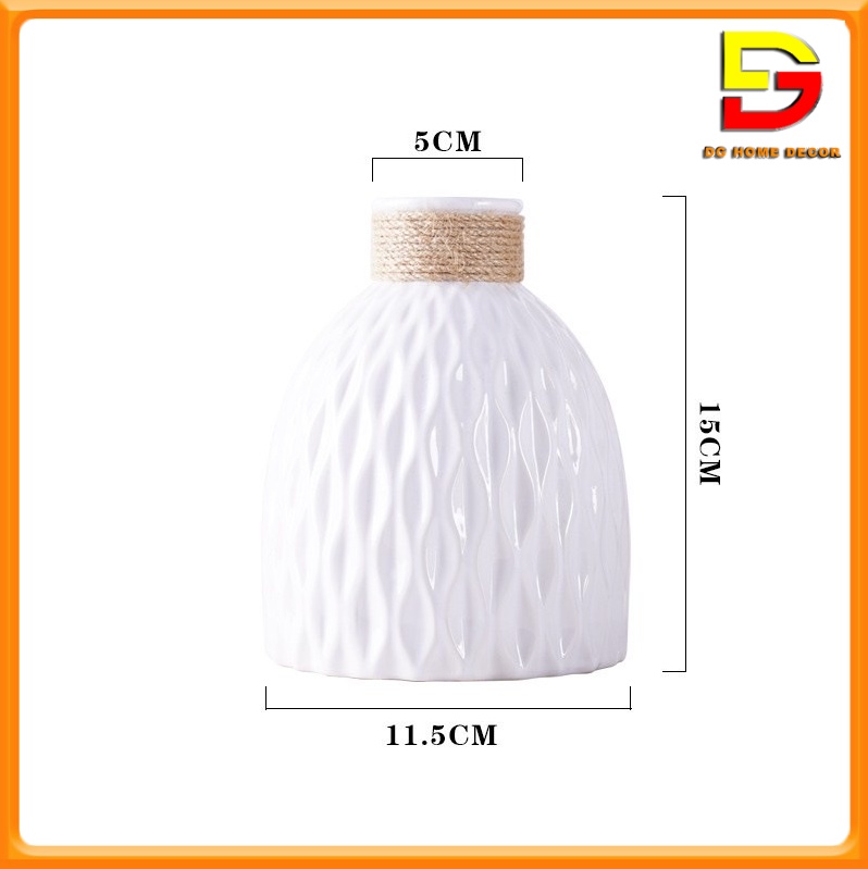 Bình Hoa Gốm Sứ Phong Cách Bắc Âu Hiện Đại Cắm Sẵn Nhiều Mẫu Hoa Cao Cấp Trang Trí Nhà Cửa DG-150