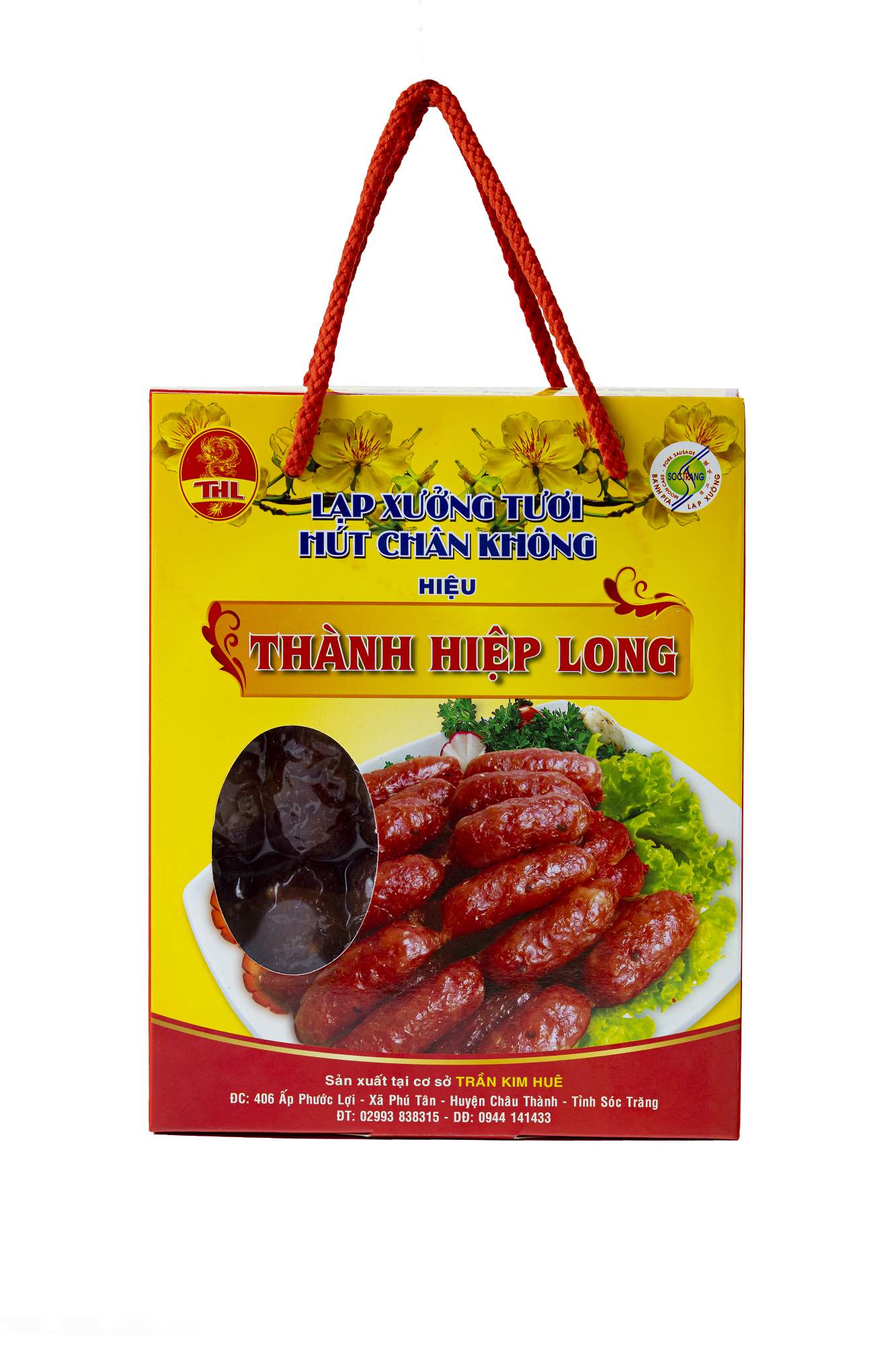 Lạp xưởng tươi Tiêu Sọ – Thành Hiệp Long – Hút chân không Hộp 500gr