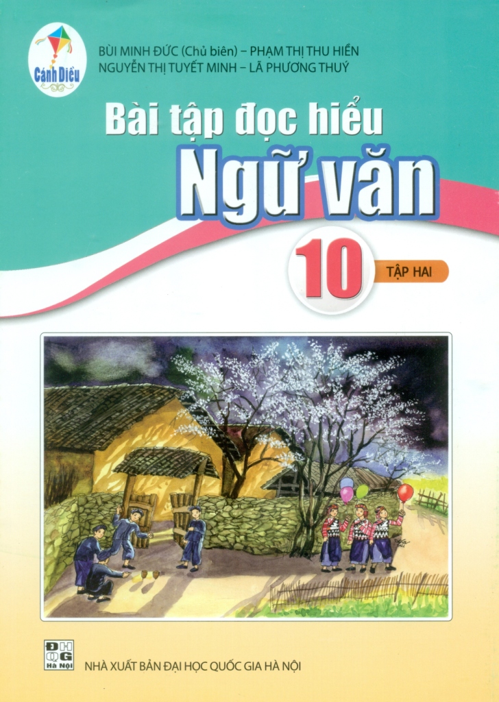 Sách - Bài tập đọc hiểu Ngữ văn 10 tập 2 cánh diều và 2 tập giấy kiểm tra kẻ ngang vỏ xanh