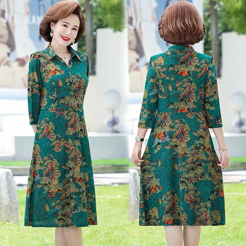 Đầm cao cấp , đầm trung niên tặng mẹ mẫu mới nhất năm nay