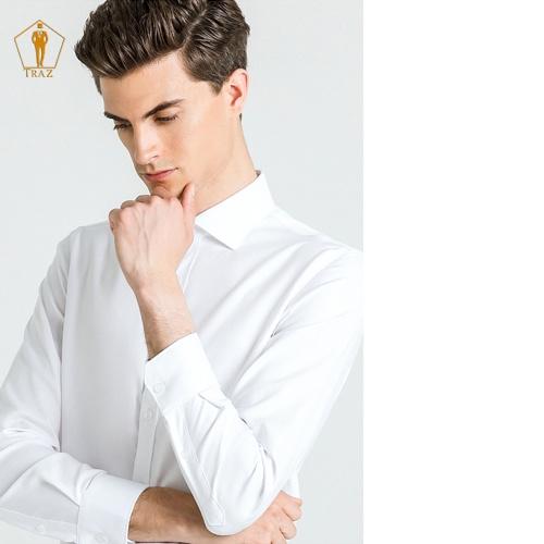 Aó Sơ Mi Trắng Nam Tay Dài Slim Fit Dáng Ôm Hàn Quốc.