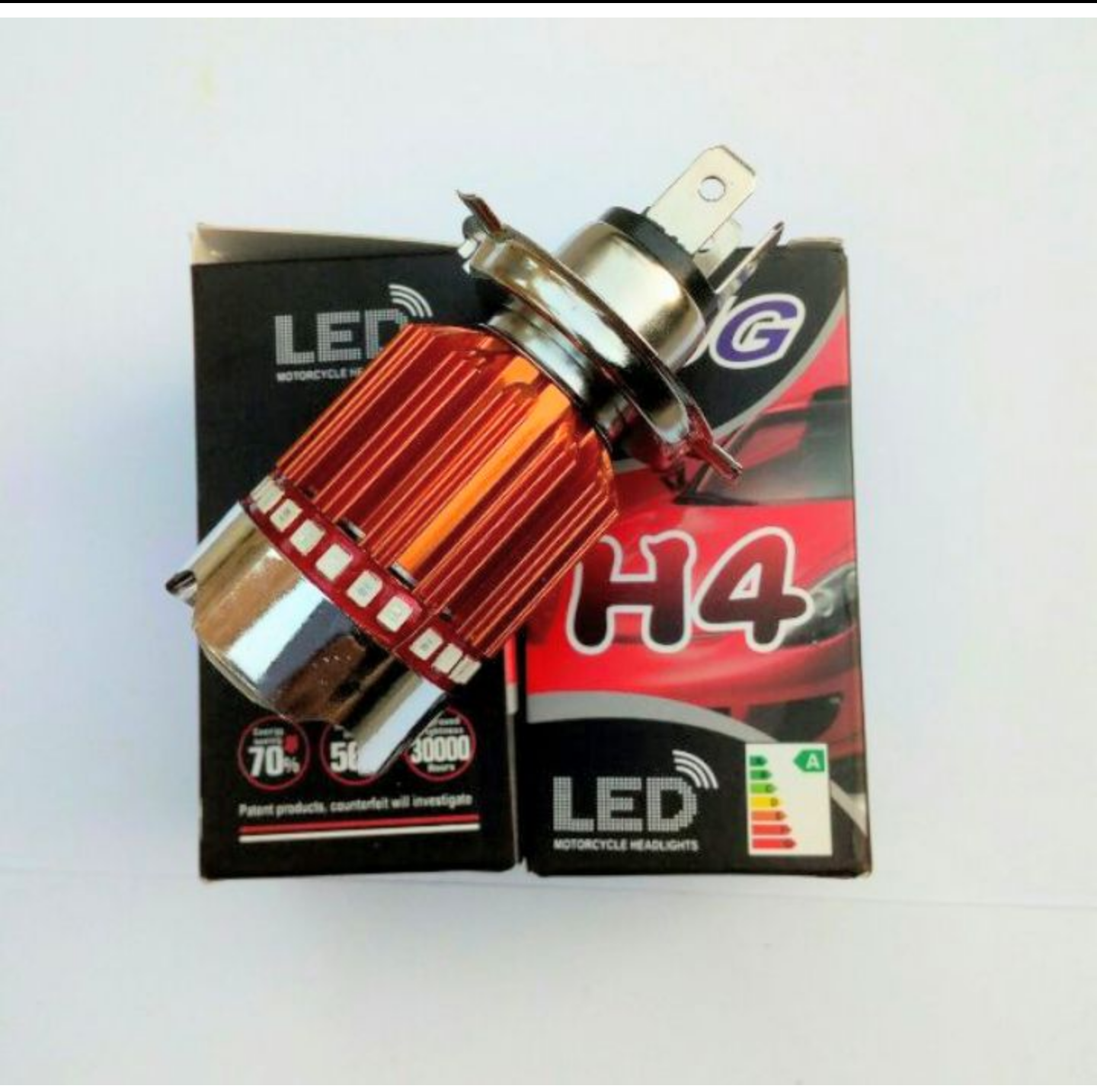 BÓNG ĐÈN PHA LED H4 NHẤP NHÁY VIỀN NHIỀU MÀU SẮC CỰC ĐẸP MẪU MỚI LOẠI SÁNG LẮP XE MÁY VÀ ÔTÔ XE ĐẠP ĐIỆN