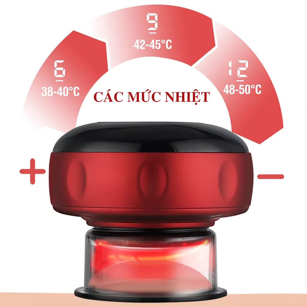 Máy Massage Giác Hơi Điện Đánh Cảm Cạo Gió Tại Nhà 3 Chế Độ Rung Sạc Pin Giúp Hút Máu Độc Giảm Đau Nhức Lưu Thông Khí Huyết