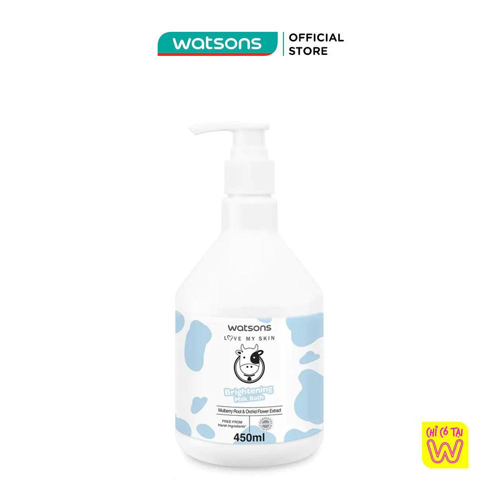 Sữa Tắm Watsons Love My Skin Sáng Da Brightening Milk Bath 450ml