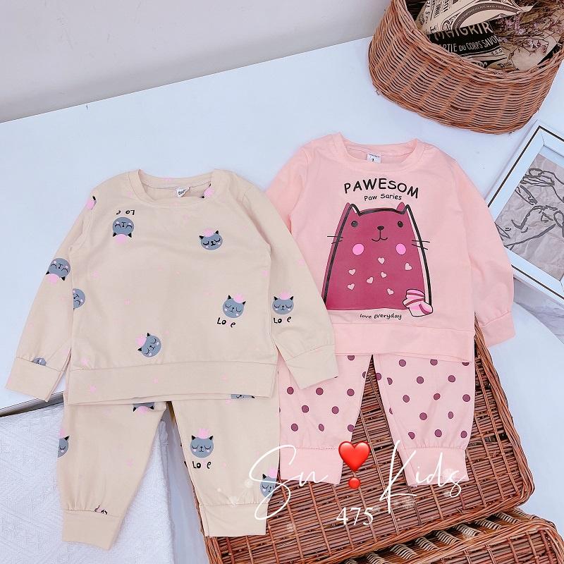 Bộ dài tay chất cotton cho bé