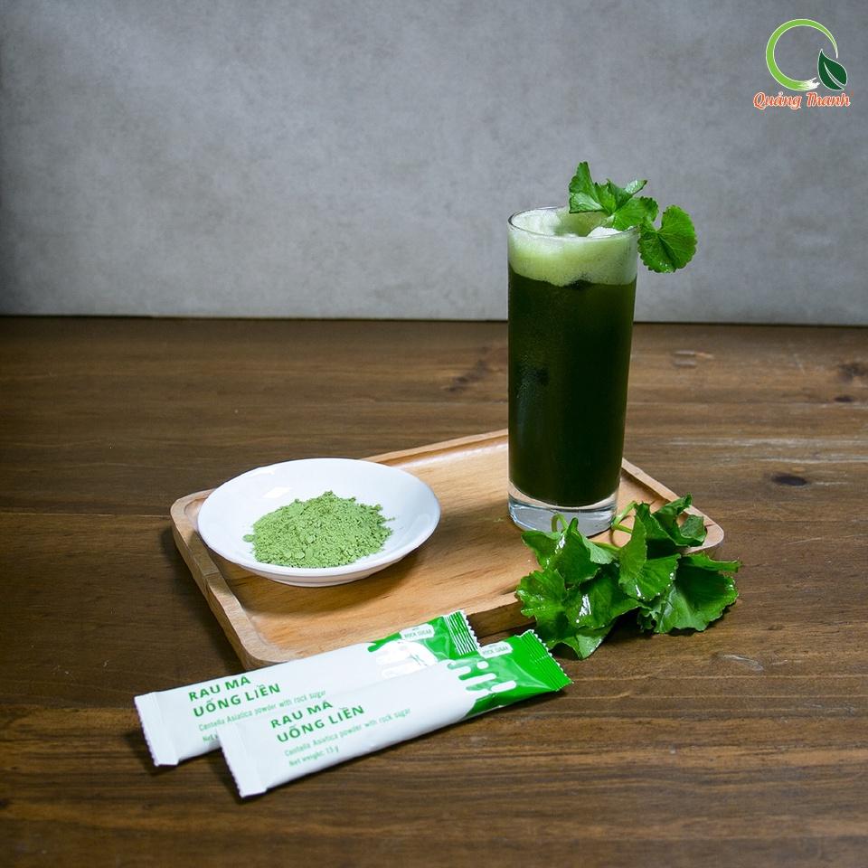 Hộp Rau Má Uống Liền - Nguyên chất 100% - Thanh nhiệt, mát gan, giảm mụn - Hộp Tiện lợi - CHÍNH HÃNG