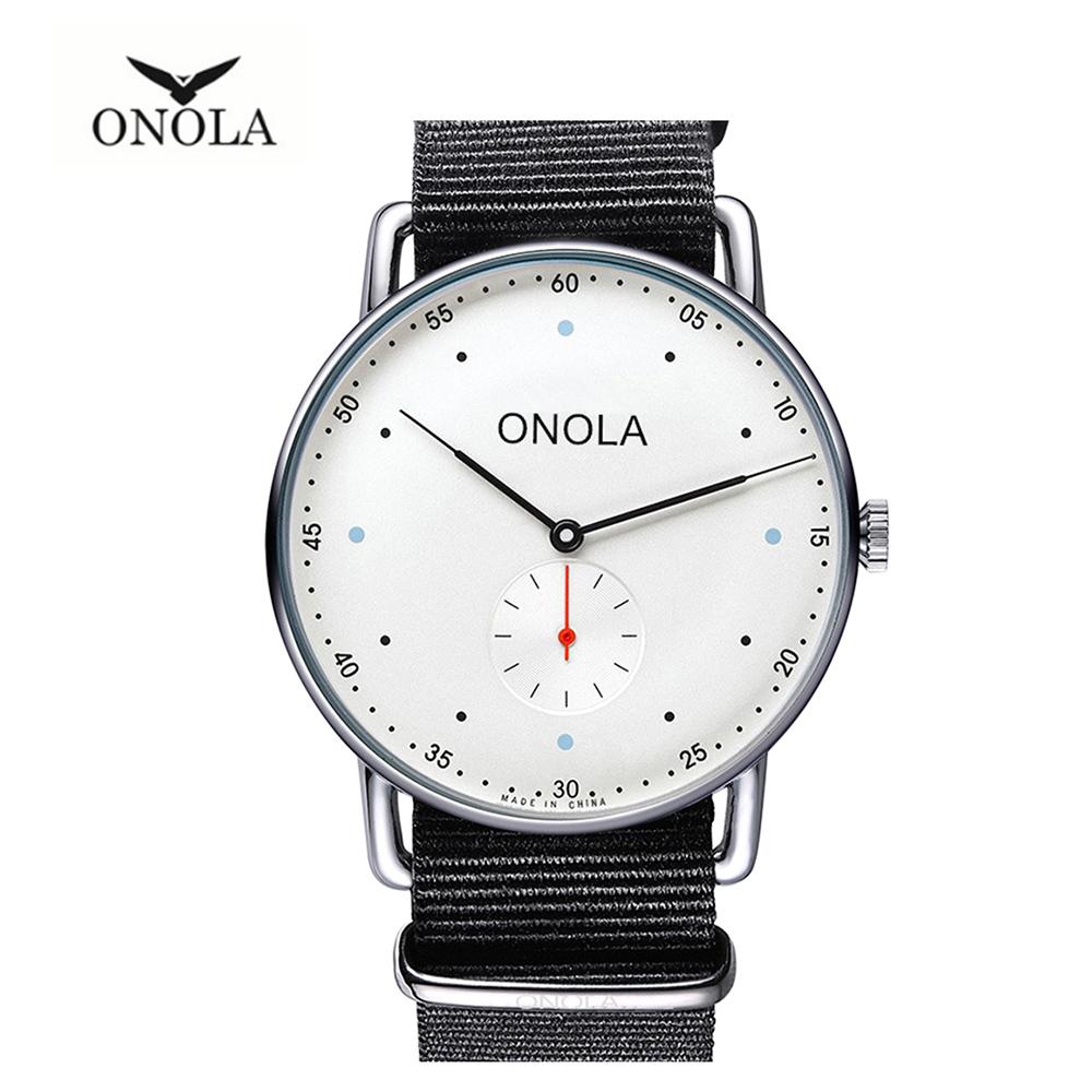 Đồng hồ đeo tay ONOLA 3806 Nam Quartz dây da Nylon thời trang