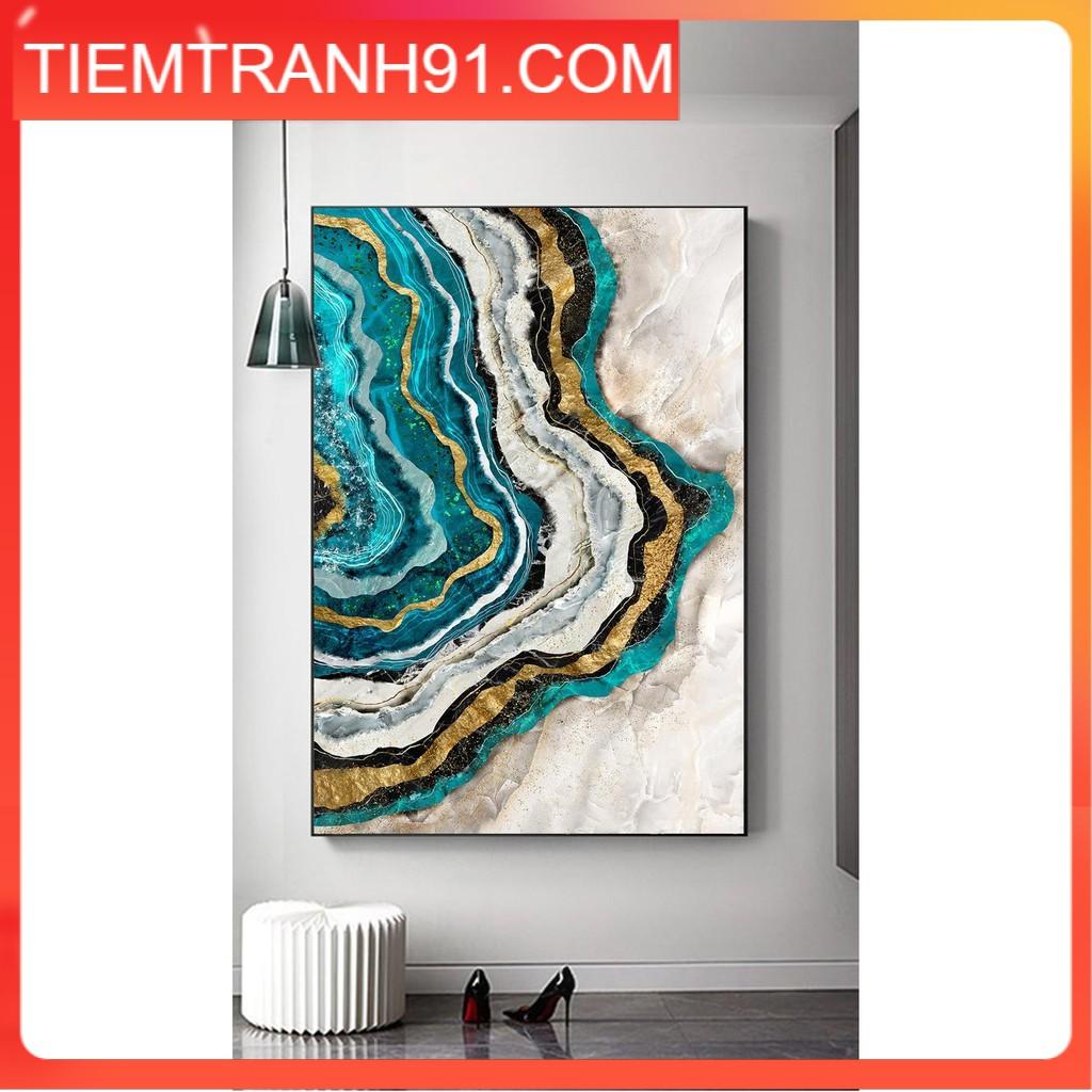 Tranh treo tường | Tranh trừu tượng Abstract sea wave gold foil, home décor