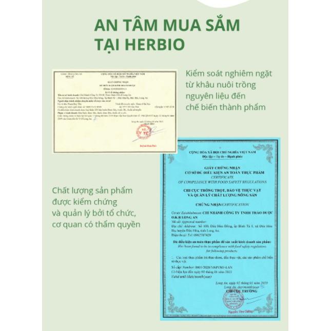 Trà thảo mộc cung đình Bát Vị Herbio cao cấp - giúp nâng cao sức đề kháng, bồi bổ cơ thể, tốt cho người bệnh cần phục hồi sức khỏe, phù hợp làm quà biếu tặng