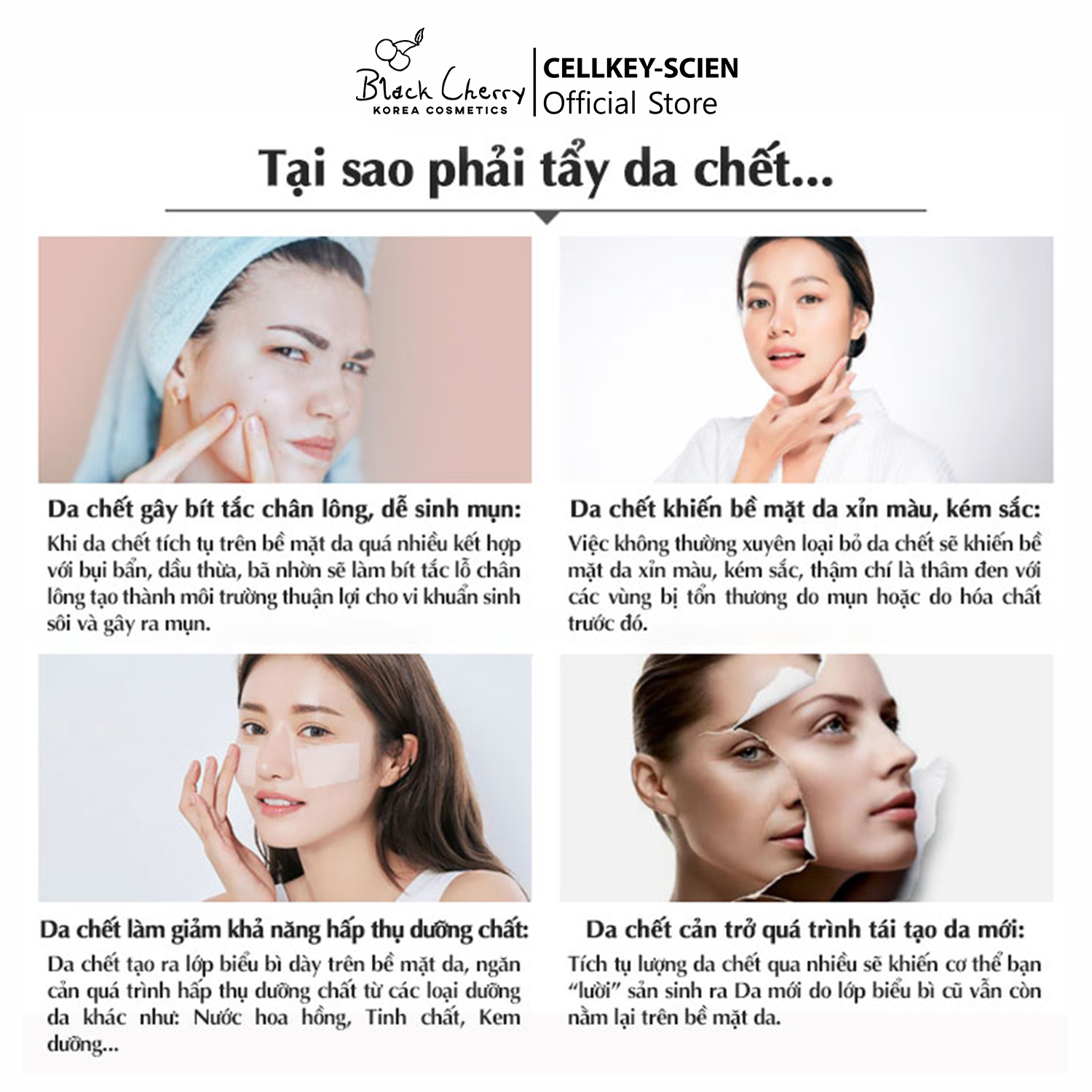 Tẩy Da Chết Mặt Tế Bào Gốc Thực Vật Lành Tính Làm Sạch Sâu Dịu Nhẹ Dưỡng Ẩm Sáng Da Cho Da Dầu Mụn Nhạy Cảm Cellkey-Scien White Peeling Gel (80ml)
