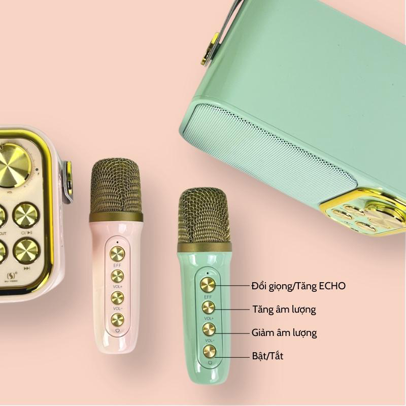 Loa Bluetooth Karaoke Sothing YS-103 Kèm 1 Micro/ YS-105 Kèm 2 Micro Âm Thanh Siêu Hay- Hàng Chính Hãng