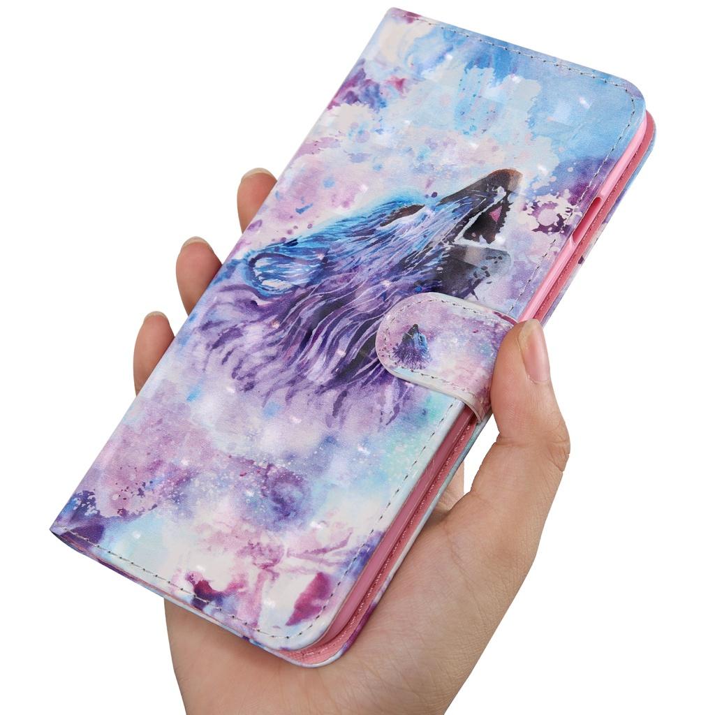 Ốp lưng da nắp gập in hình cho điện thoại Google Pixel 6 Pro