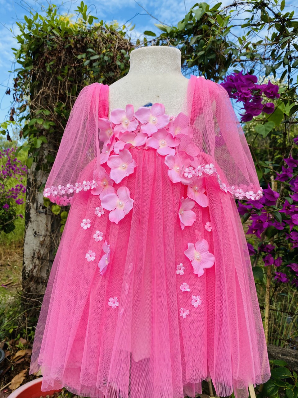 Đầm công chúa tutu dễ thương cho bé - mã đuôi cá + Ảnh thật