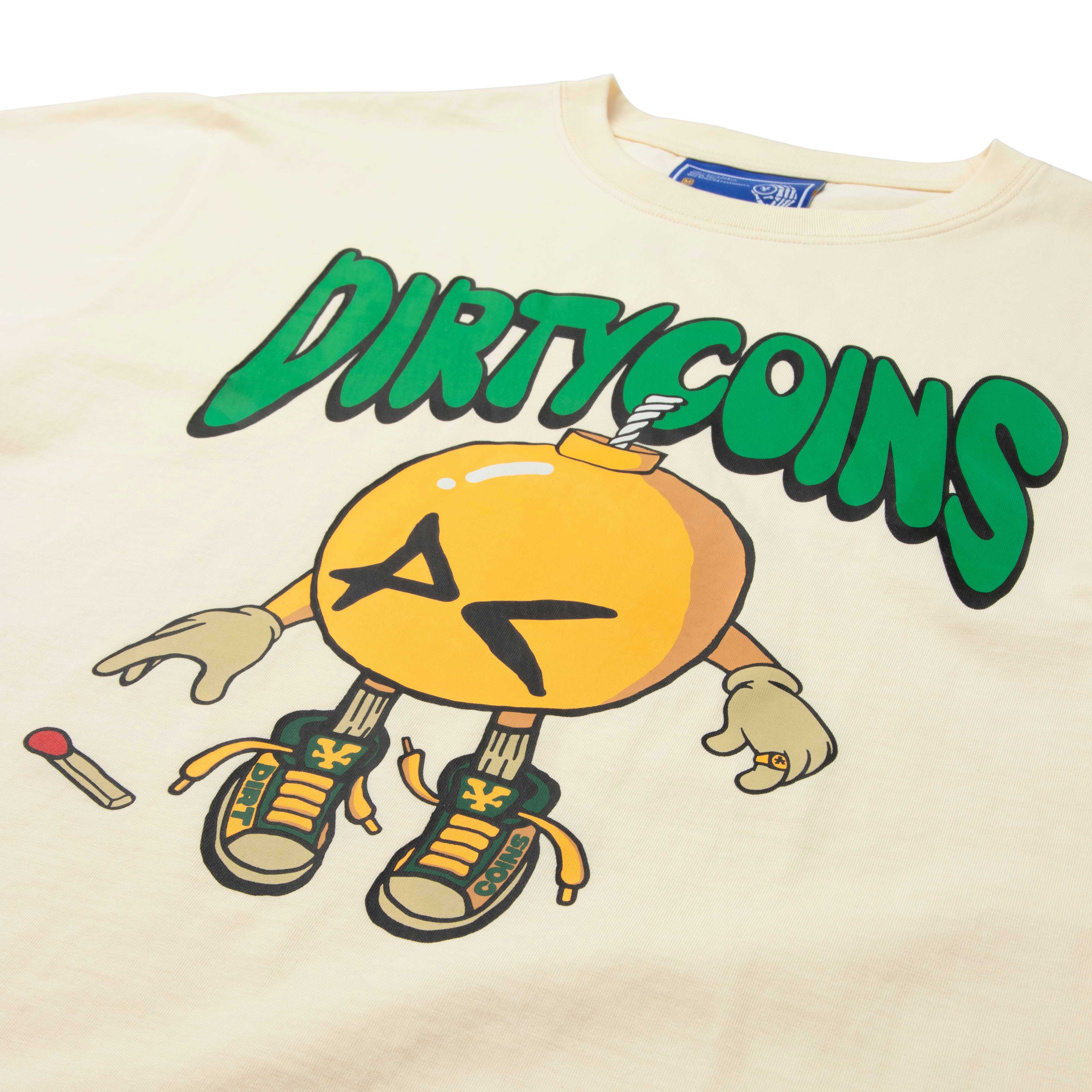 Áo Thun DirtyCoins Fukyba Boom T-shirt - Cream