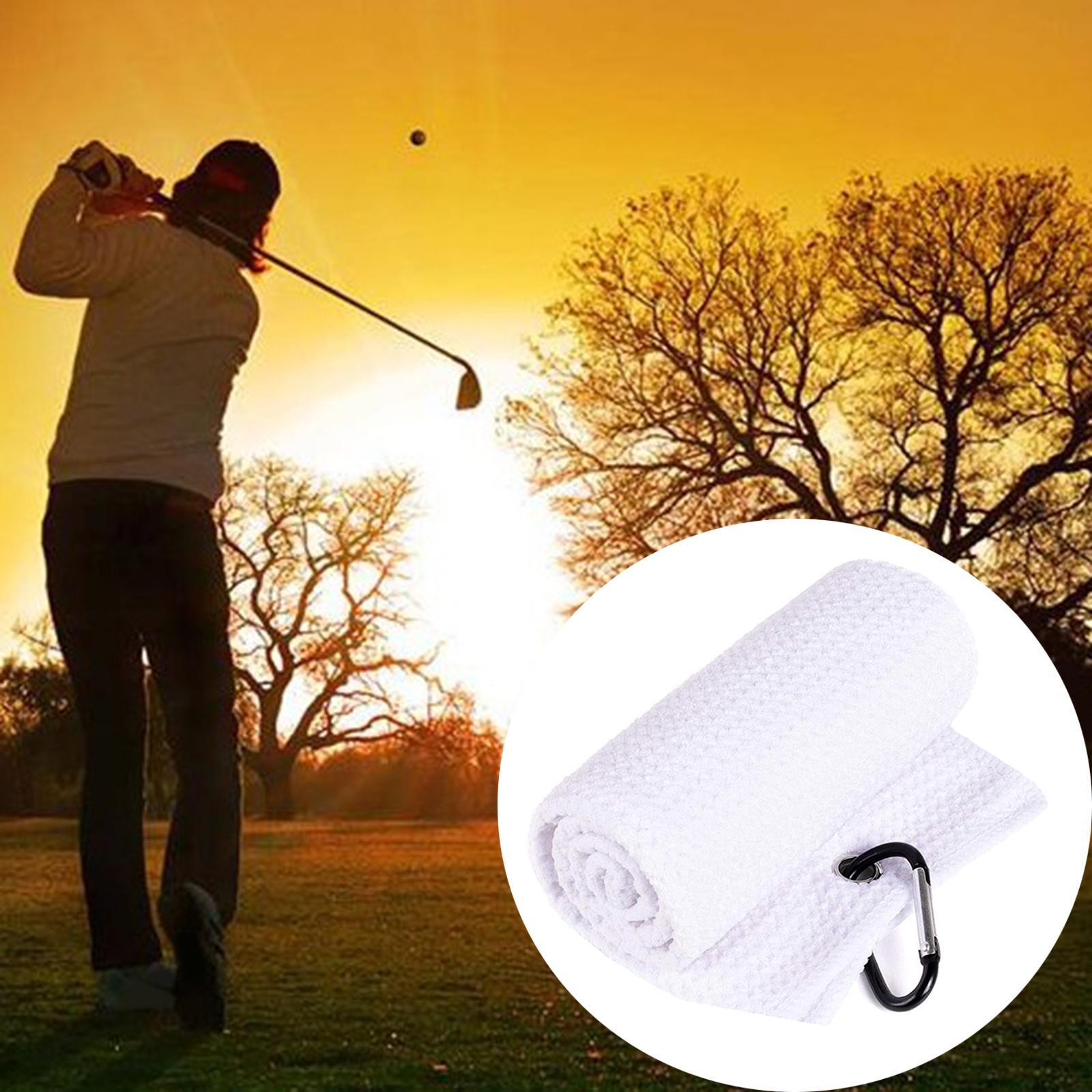 Golf Towel Microfiber Water Absorption Towel Gym Wipe Golf Clubs Accessories