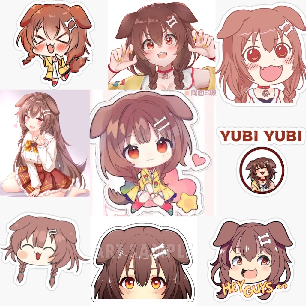 Ảnh Sticker Usada Pekora Hololive 30-60 cái ép lụa khác nhau/Hình dán Usada pekora Hololive