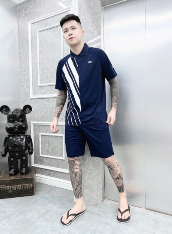 Bộ thể thao cho nam LC. Thấm hút mồ hôi tốt thoáng mát