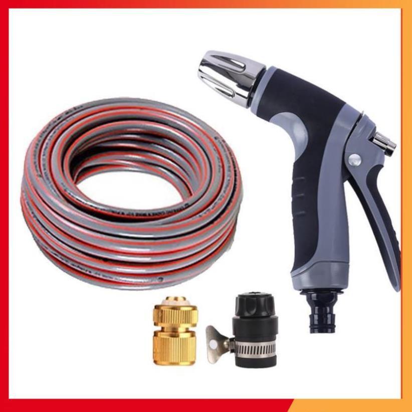 Bộ dây và vòi xịt tăng áp rửa xe tưới cây 20M  206817