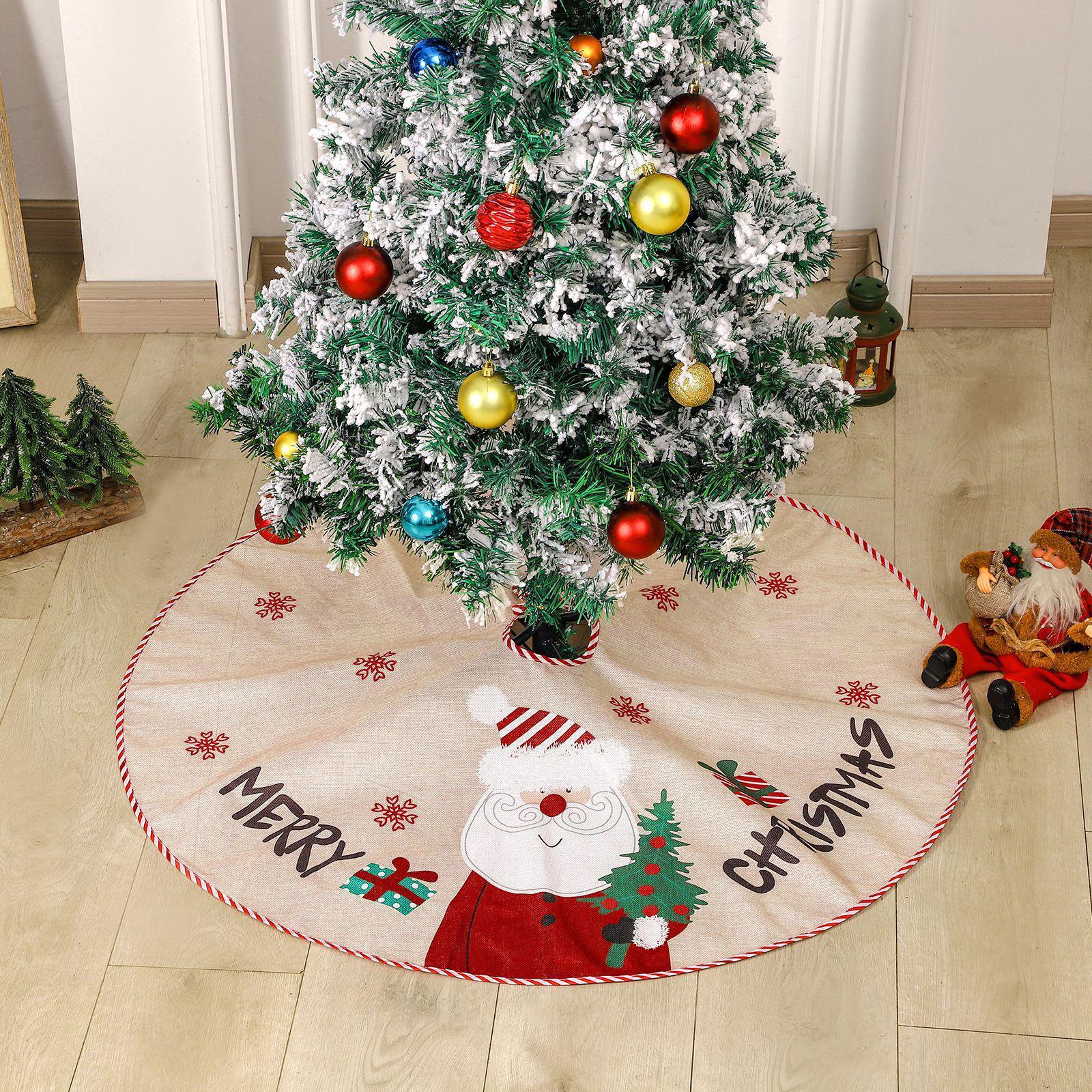 Christmas Tree Skirt Christmas Tree Apron for Valentine's Day Party New Year