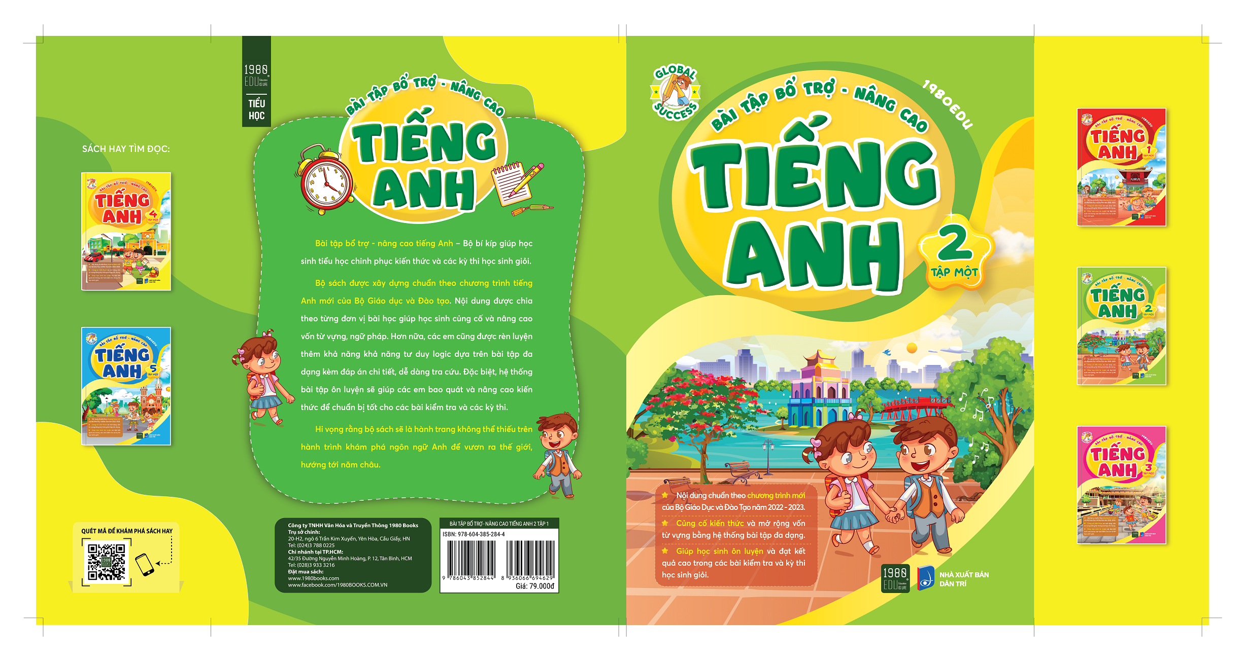 Bài tập bổ trợ nâng cao tiếng anh lớp 2 Tập 1 (1980BOOKS HCM)