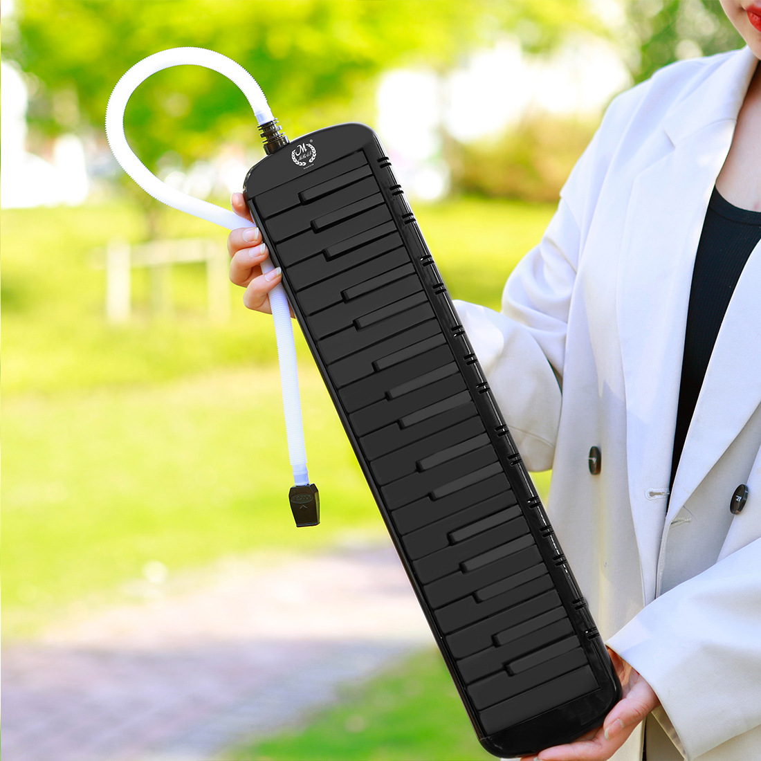 Kèn Melodion, Melodica, Pianica - Mbat KF-32 - Kèn 32 phím cao cấp, túi hộp EVA, nhựa ABS an toàn, màu đen - Hàng chính hãng