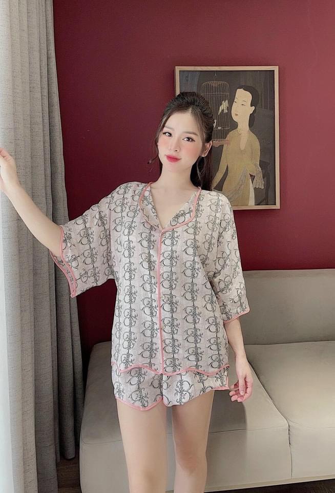 Đồ ngủ nữ chất lụa mango cao cấp, ĐỒ BỘ PIJAMA mặc nhà freesize