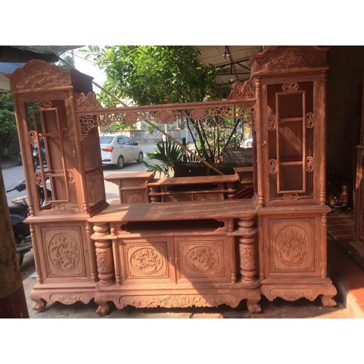 Kệ TiVi kệ kính 2 bên