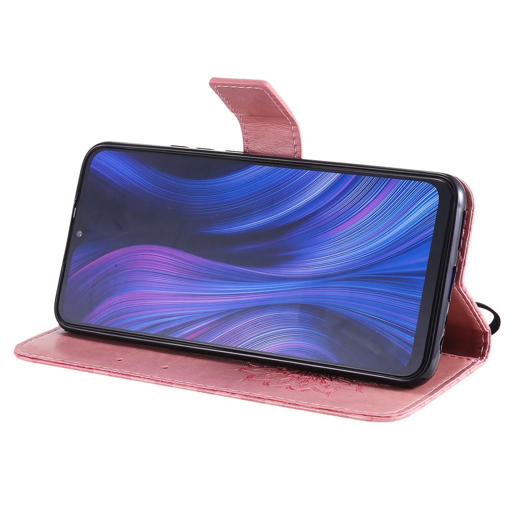 Bao da điện thoại PU có khe đựng thẻ giá đỡ cho Xiaomi Redmi 9 9A 9C Redmi 8 8A Note 7