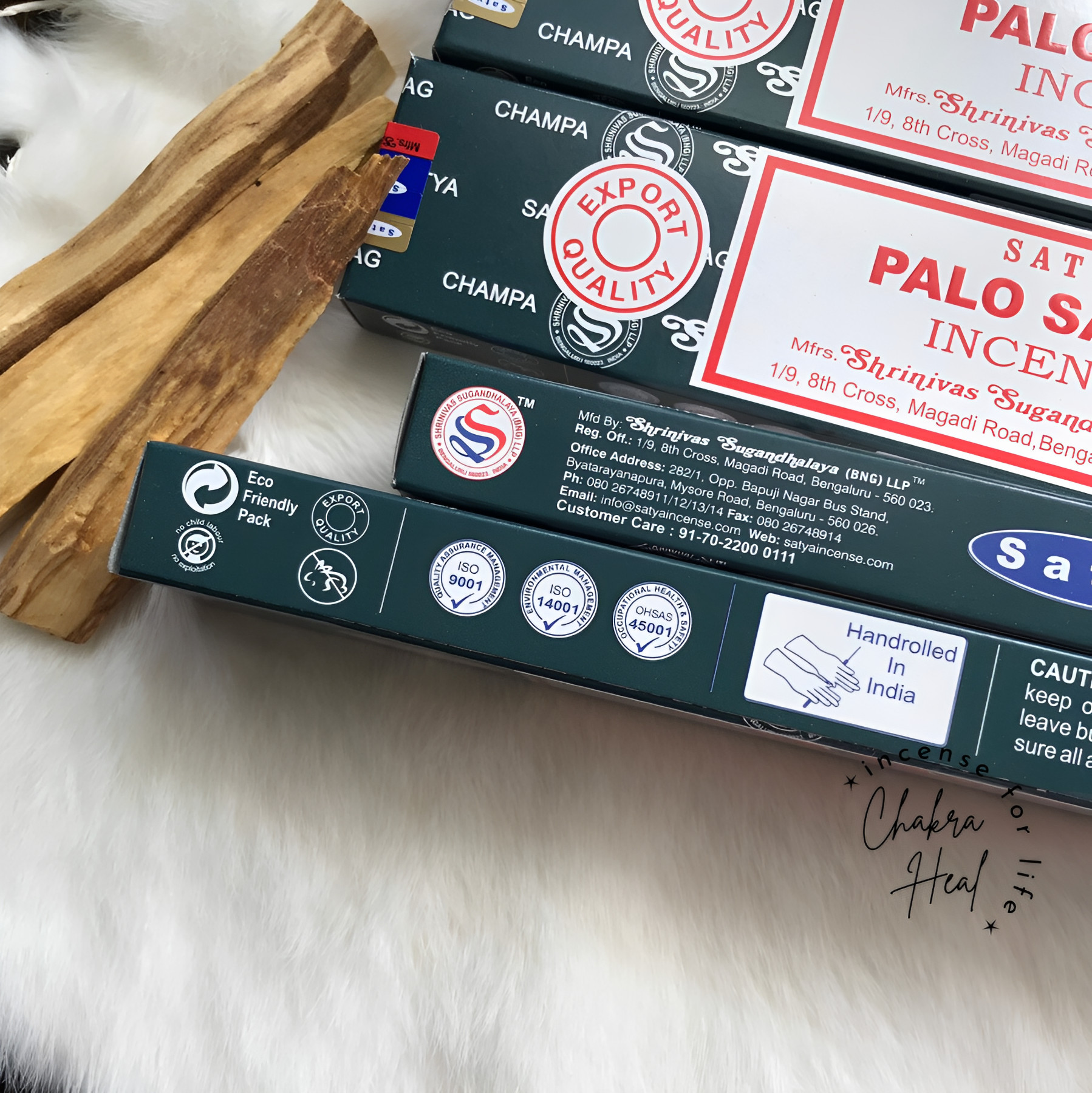 PALO SANTO Satya Incense - Nhang Thơm Ấn Độ - Mùi Hương Giúp Tăng Cường Sáng Tạo Và Tập Trung l Chakra Heal Incense