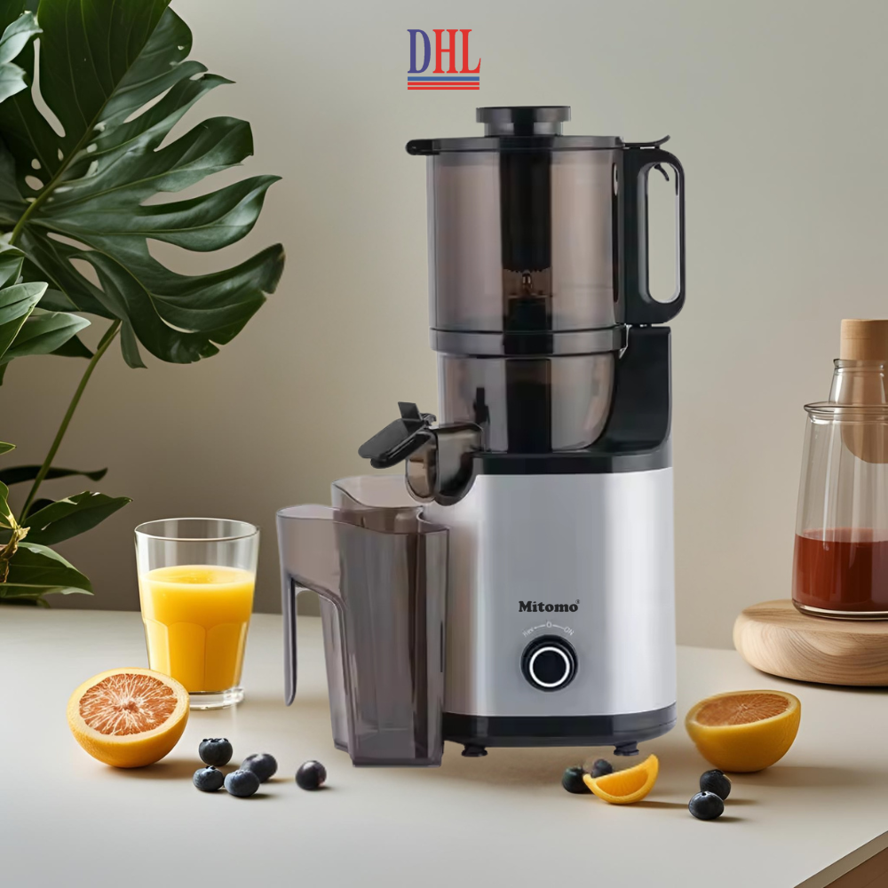 Máy Ép Chậm, Máy Ép Trái Cây Công Nghiệp Mitomo KJ3081 Kiệt Bã - Hàng Chính Hãng Bảo Hành 3 Năm