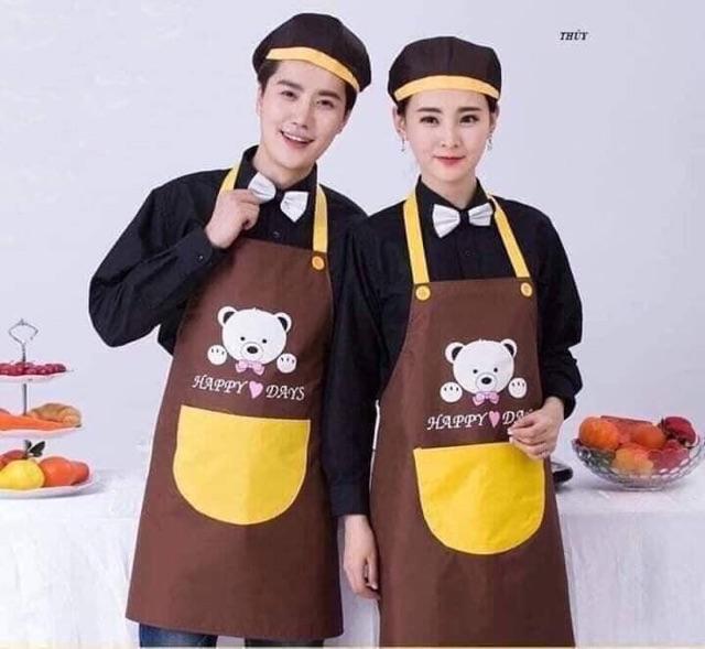 Tạp dề gấu trắng siêu yêu