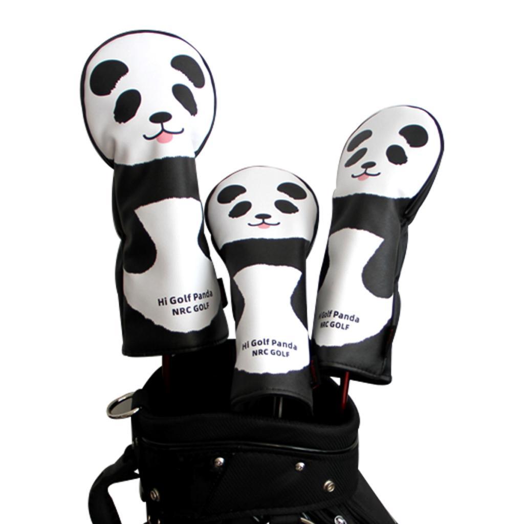 3pcs Universal Golf Club Head Protective Cover No. 1, 3, 5