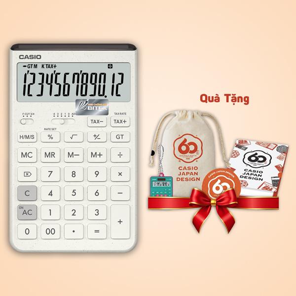 Máy Tính Casio Comfy JT-200T - Màu Trắng - Kèm Quà Chất