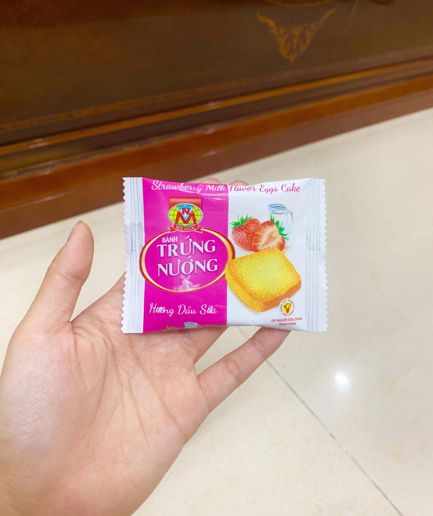 Bánh Trứng Nướng Hương Dâu Sữa- 108g