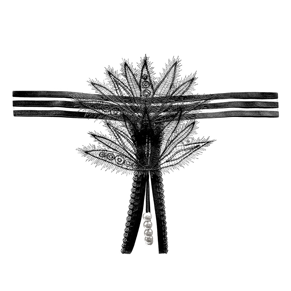 Quần lót nữ sexy hình lá kim có hạt massage